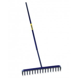 Tooth Round Tarmac Rake with Steel Shaft